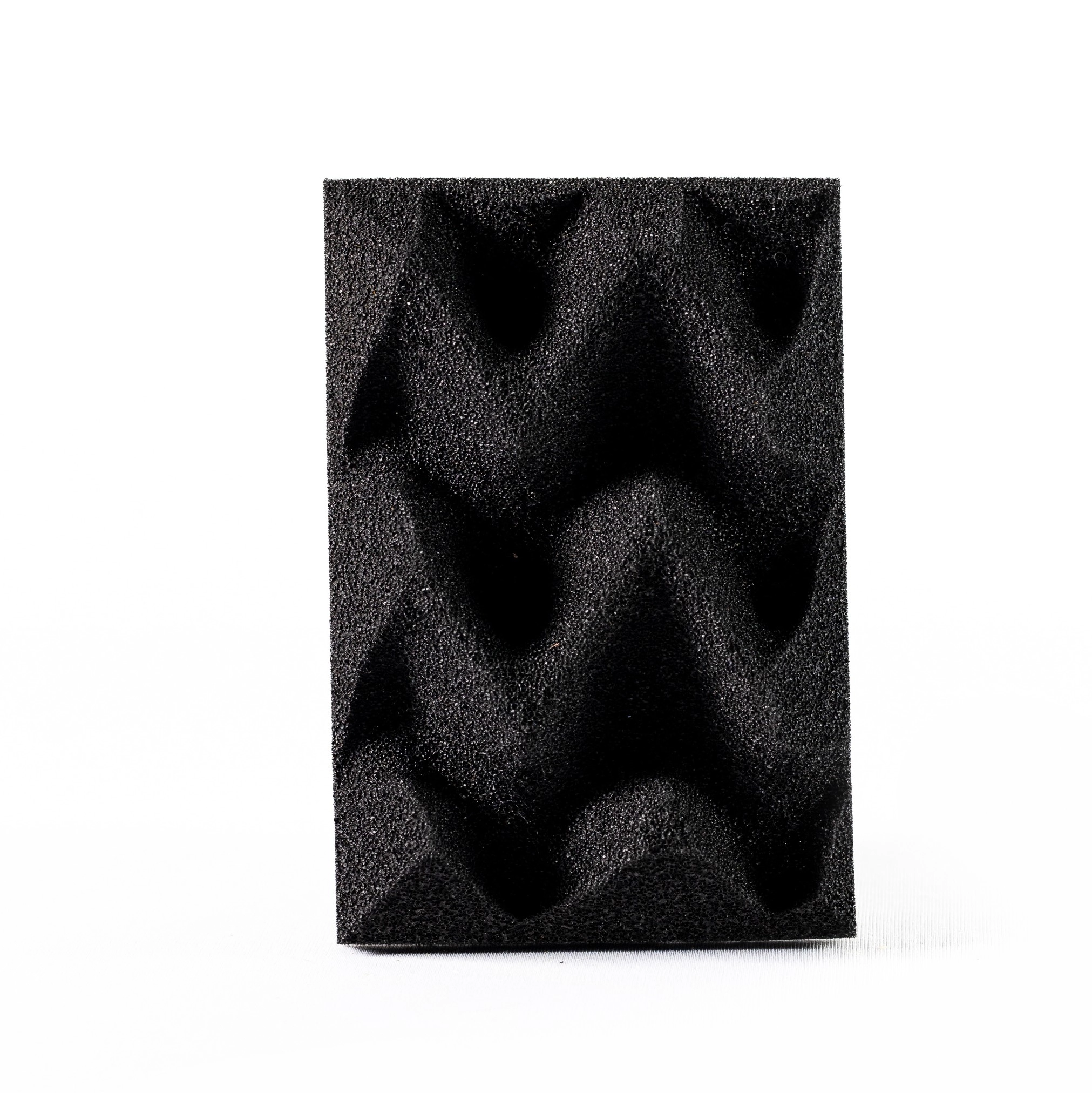 Espuma Pu Senoidal - 500 X 500 X 25 Mm 23kg/m3 - Sm Se - Preto