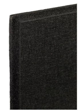 Placa Lã De Pet Preto Chanfrado 600 X 600 X 50 Mm - 30kg/m3