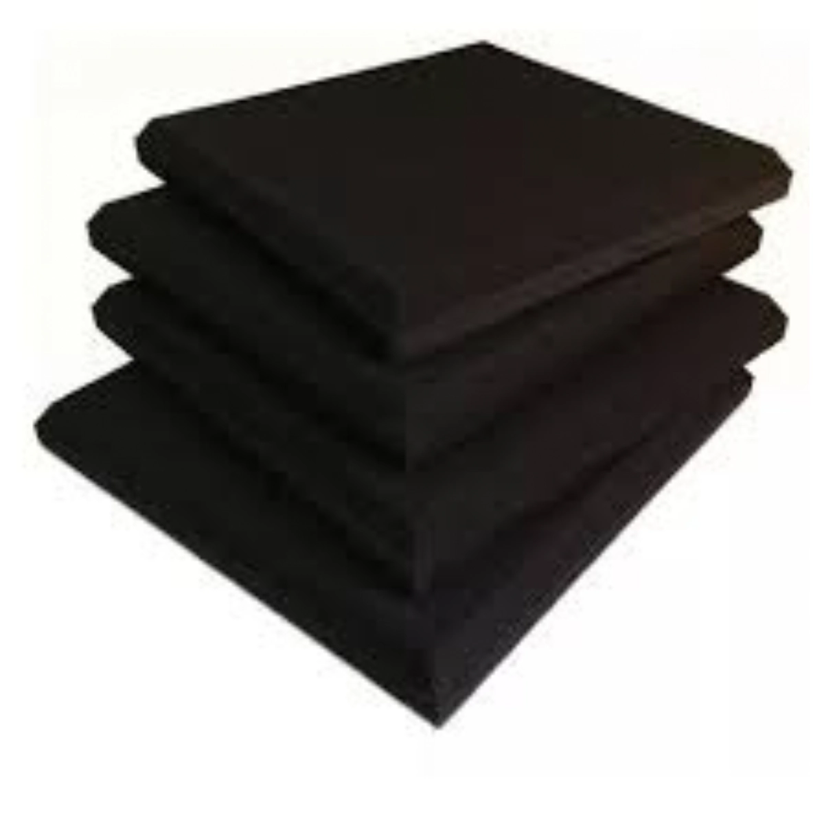 Placa Lã De Pet Preto Chanfrado 600 X 600 X 50 Mm - 35kg/m3