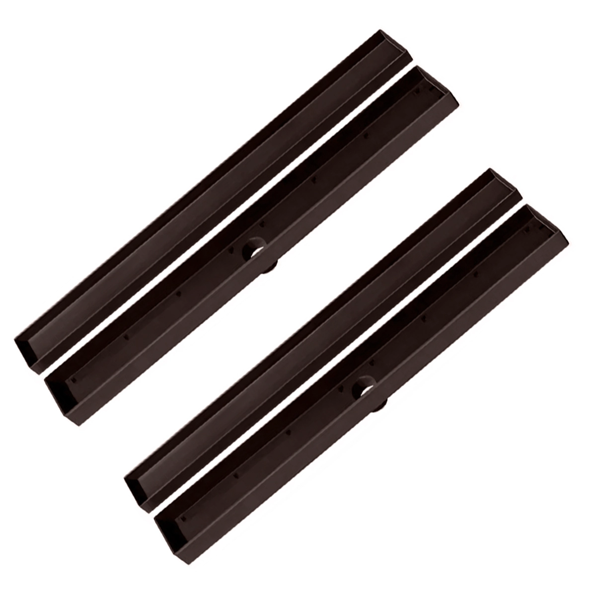 Kit 2 Ralo Oculto Linear Embutir 5x50 P/ Porcelanato Marrom