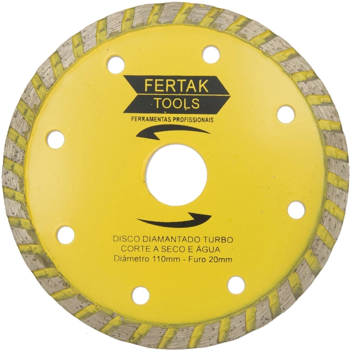 Disco De Corte Diamantado Turbo 110x20mm | Fertak