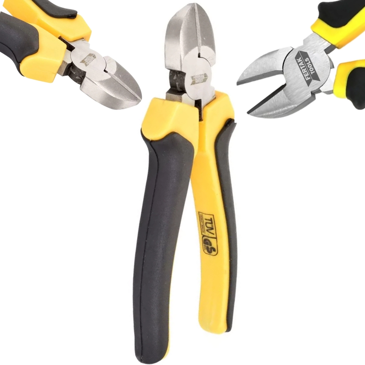 Alicate De Corte 6" Diagonal Profissional Cabo Emborrachado | Fertak