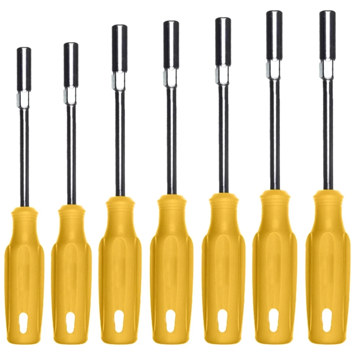 Kit Jogo De Chave Canhão Soquete Profissional 7 Pçs - 5 À 13mm | Fertak