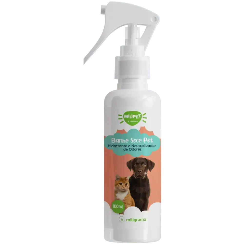 Banho Seco Hidratante e Neutralizador de Odores Pet 100ml