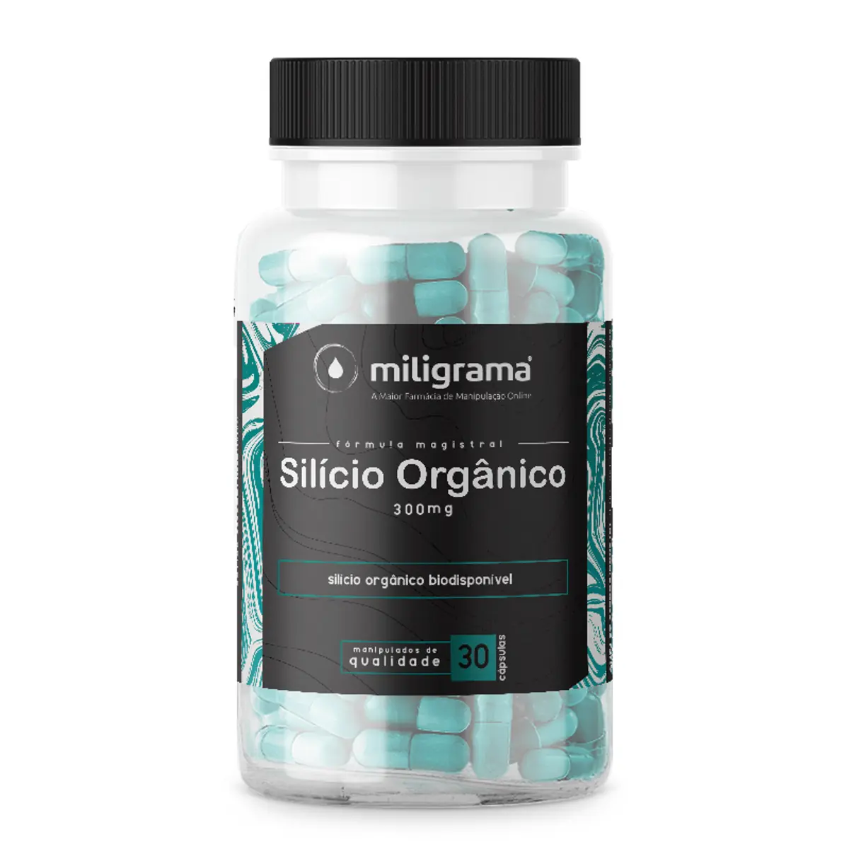 Silicio Orgânico 300mg 30 Cápsulas com Selo - Originalidade