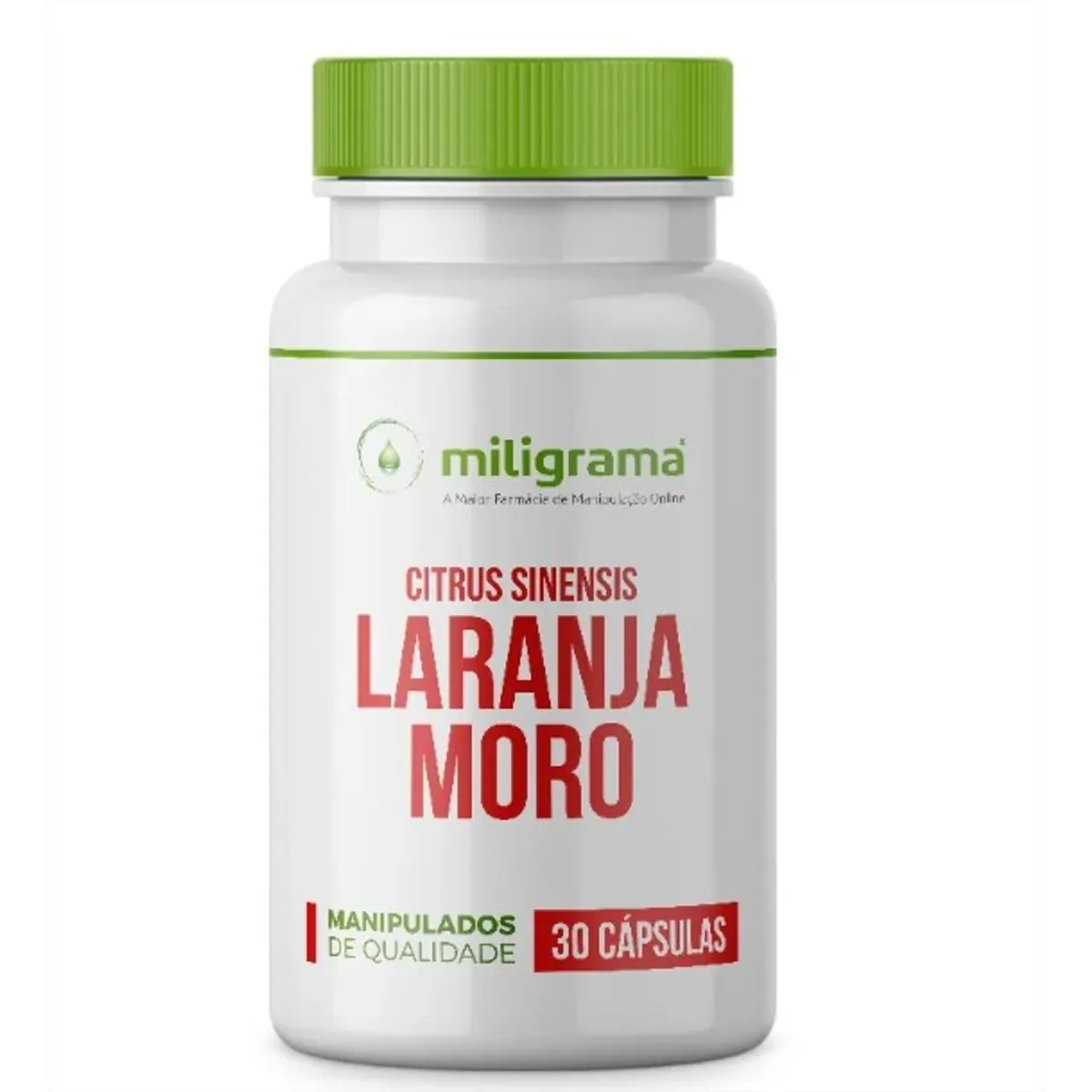Citrus Sinensis (Laranja Moro) 500mg 30 Cápsulas - Com Selo de Autenticidade