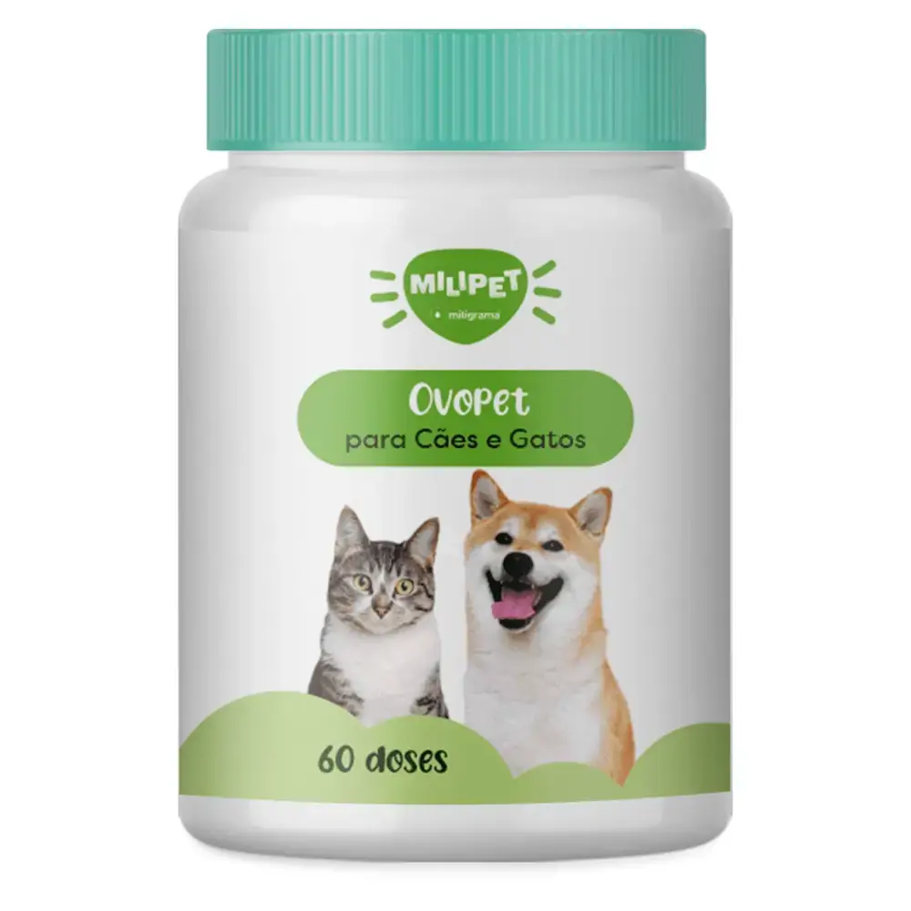 Ovopet para cães e gatos 3Kg 60 doses - Ovopet para cães e gatos de 3 a 4Kg 60 doses