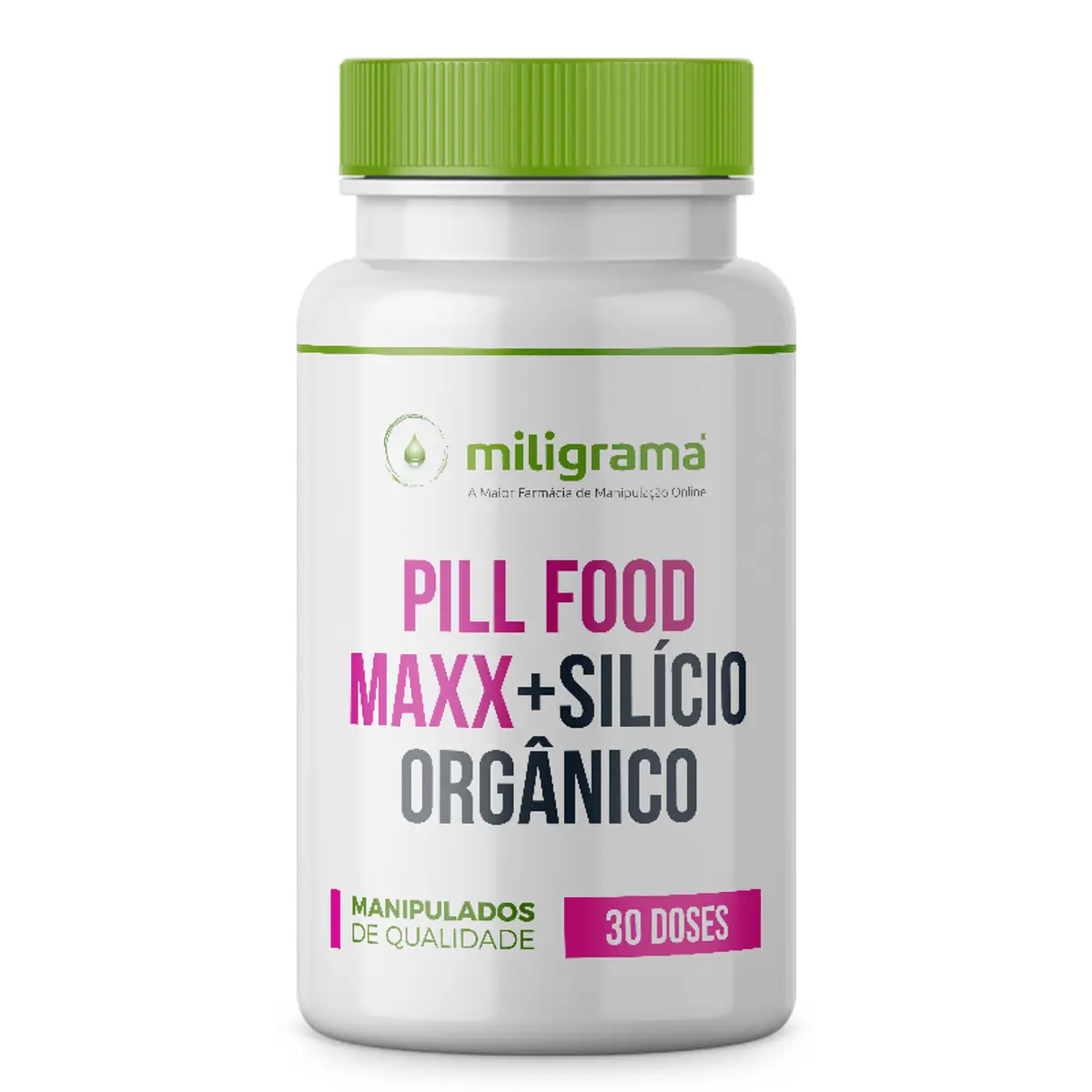 Pill Food Maxx Turbinado com Silicio Orgânico 30 - Doses