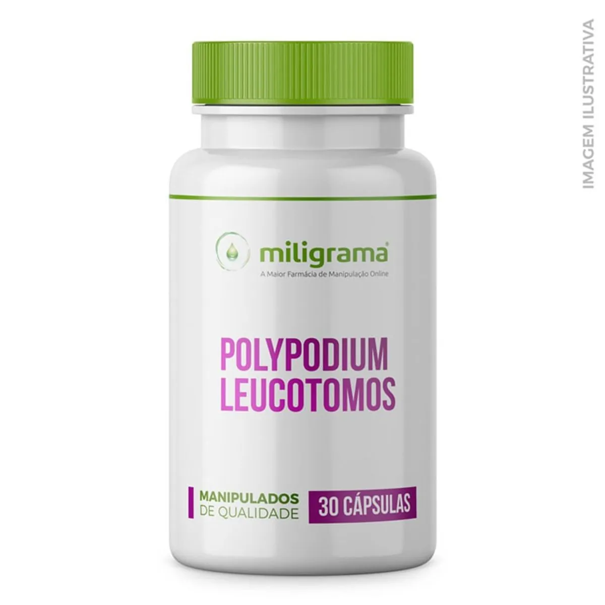 Polypodium leucotomos 250mg - Fotoproteção 30 Cápsulas