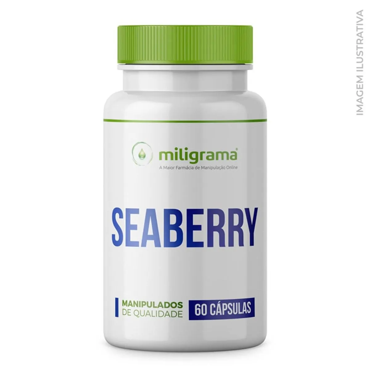 Seaberry 500mg 60 Cápsulas - Superfruta fonte de Ômega 7