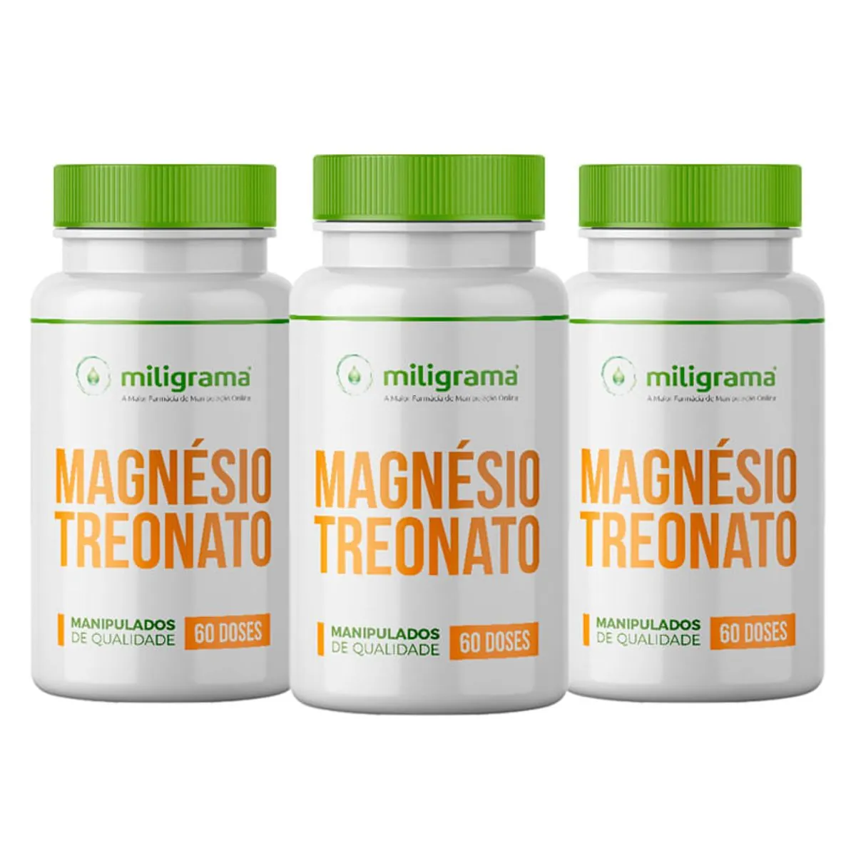 Kit 3 Magnésio L-Treonato 300mg 60 doses