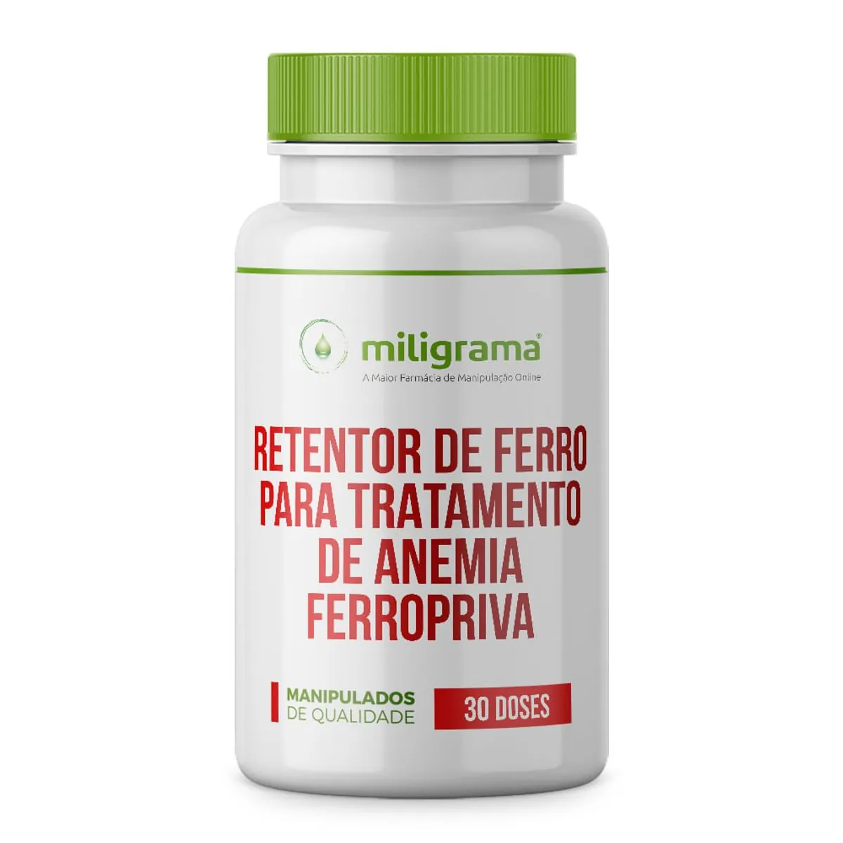 Retentor de ferro para tratamento de anemia ferropriva 30 doses