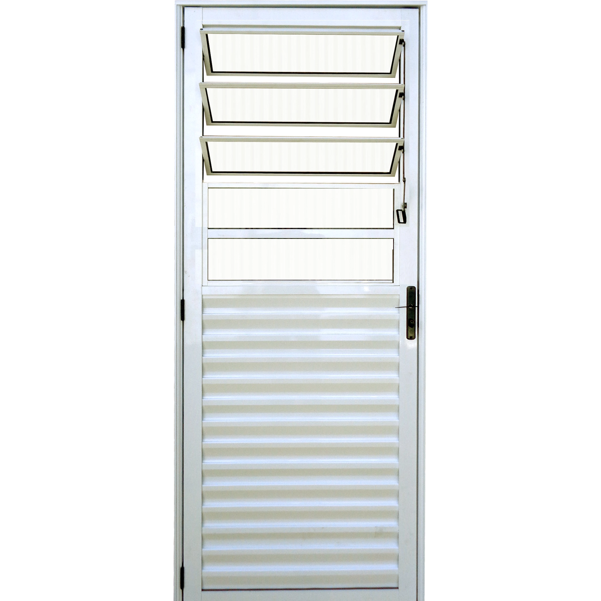 Porta Basculante Laminada 2,10(a) X 0,90(l) Alumínio Branco