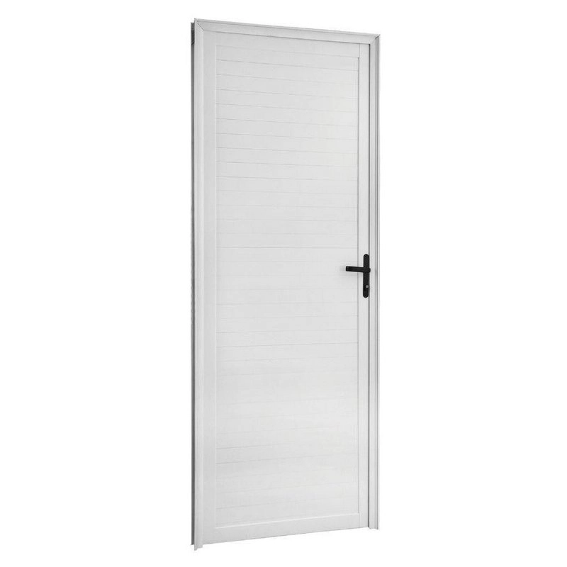 Porta Lambril Fechada Com Maçaneta 2,10 X 1,00