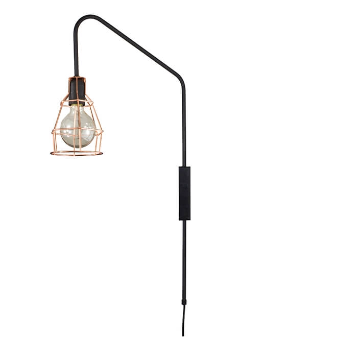 Arandela Fluxo Nu - Cobre