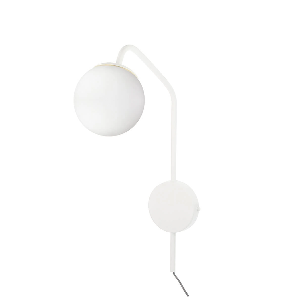 Arandela New Figo Branco - Vidro Branco