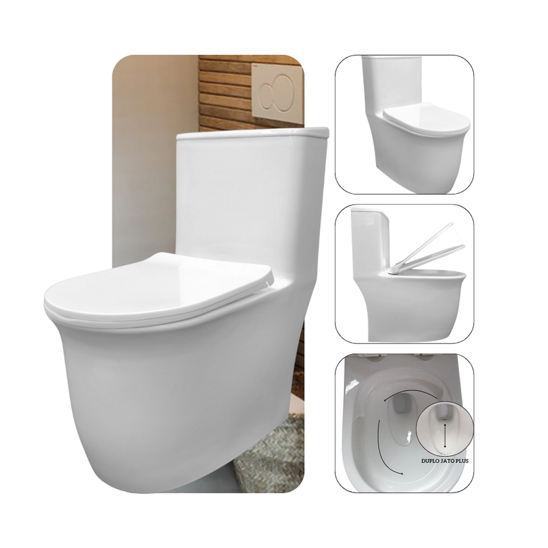Vaso Sanitário Monobloco Mx103.1 | Descarga Dupla 3/6l | Jato Plus