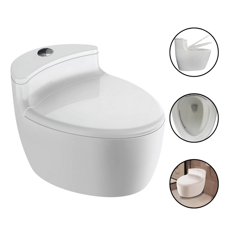 Vaso Sanitário Monobloco Esmaltado Kit Completo Xambre Mx104 Branco