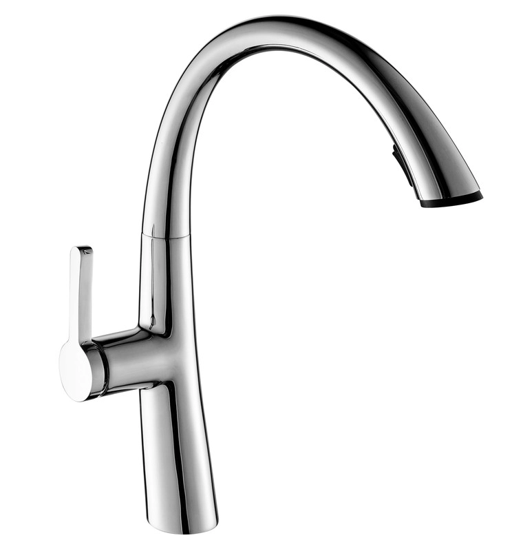 Torneira Cozinha Monocomando, 42x26x5cm - Com Misturador Mx603 Prata