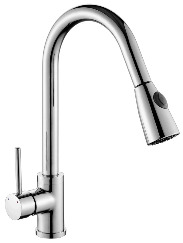 Torneira Cozinha Monocomando, 39x22x5cm -com Misturador Mx607 Prata