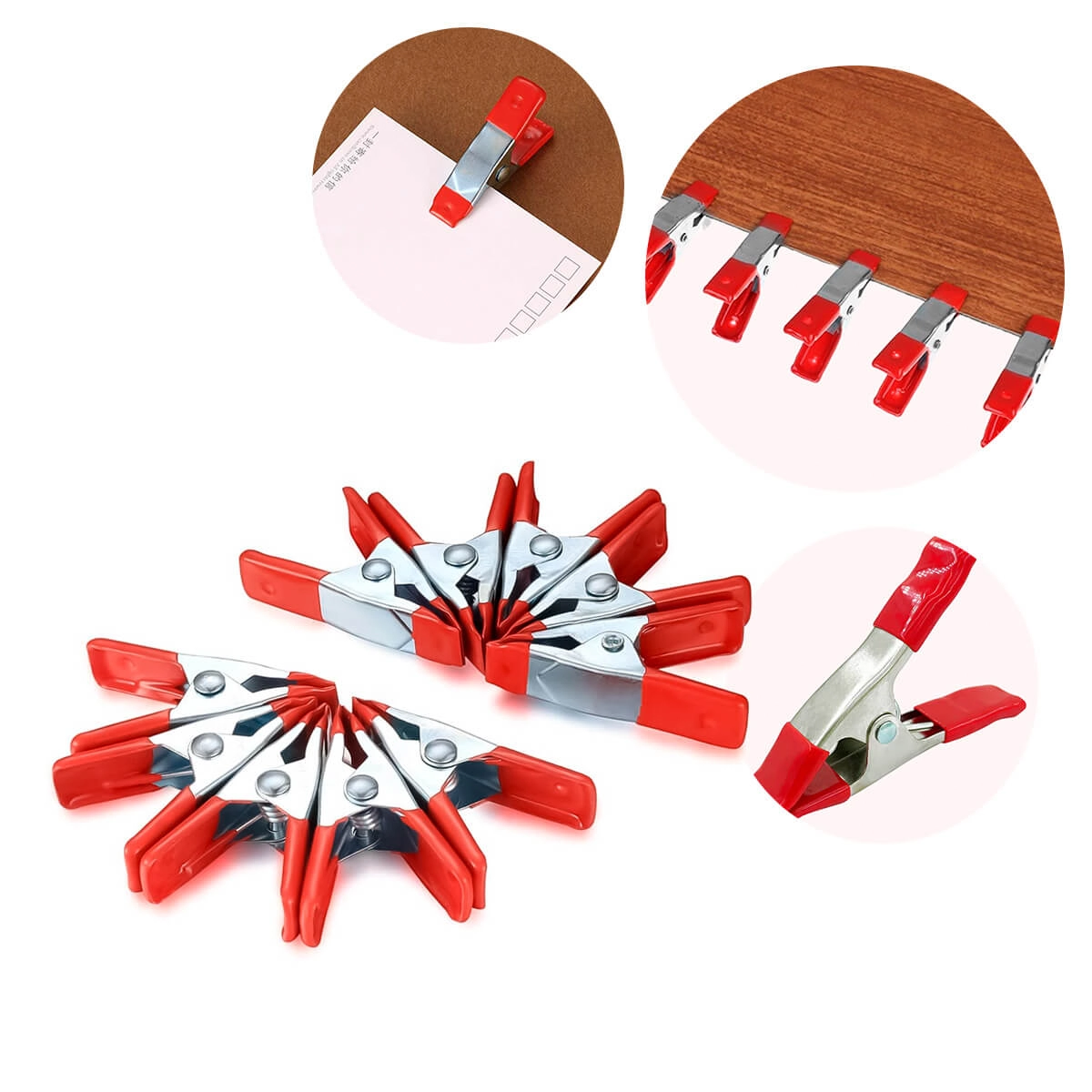Conjunto De Grampos 8 Peças Para Marcenaria