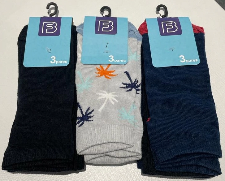 Meia Cano Medio Infantil Menino 3 Pares K2771 2771cfb3 Cia Da Meia