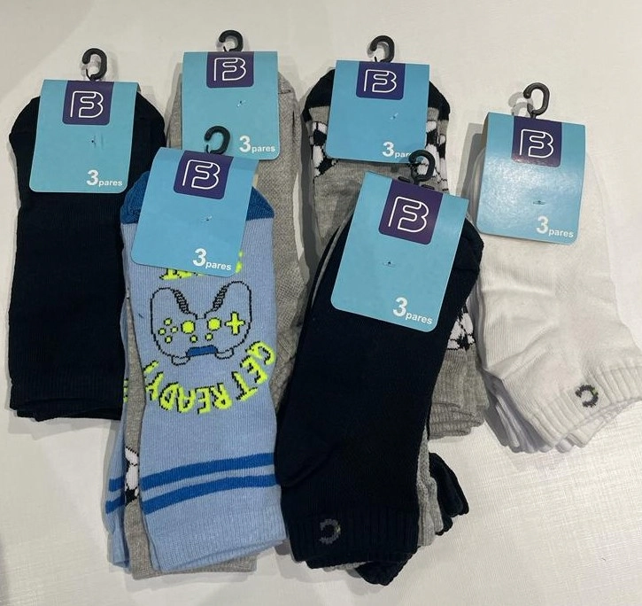 Meia Cano Medio Infantil Menino 3 Pares K2772 2772cfb3 Cia Da Meia