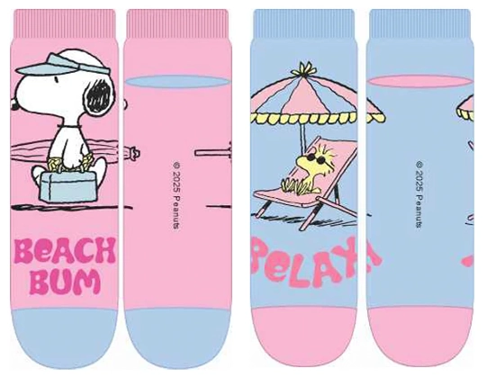 Meia Cano Curto Fem Snoopy 2 Pares 34 39 755sno2.2 Cia Da Meia