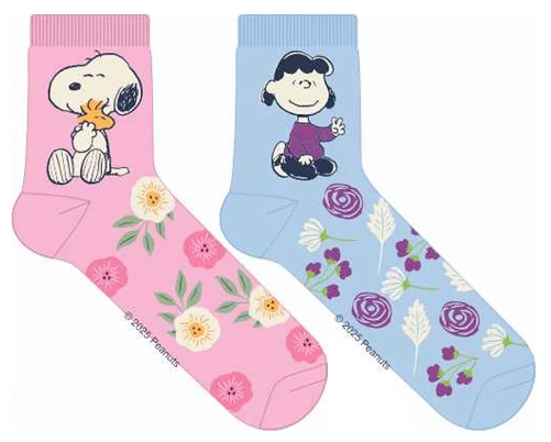 Meia Soquete Fem Snoopy 2 Pares 34 39 750sno2.3 Cia Da Meia
