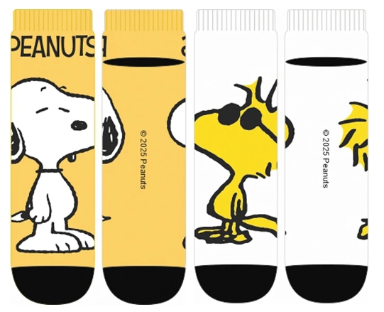 Meia Cano Curto Masc Snoopy 2 Pares 39 43 855sno2.1 Cia Da Meia