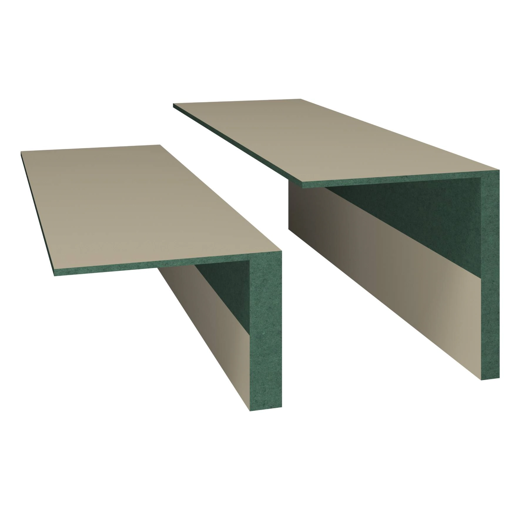 Guarnição Fendi 1 Lado Cabeceira de 10cm Lateral de 7cm e 2,10 de Altura Concrem Wood