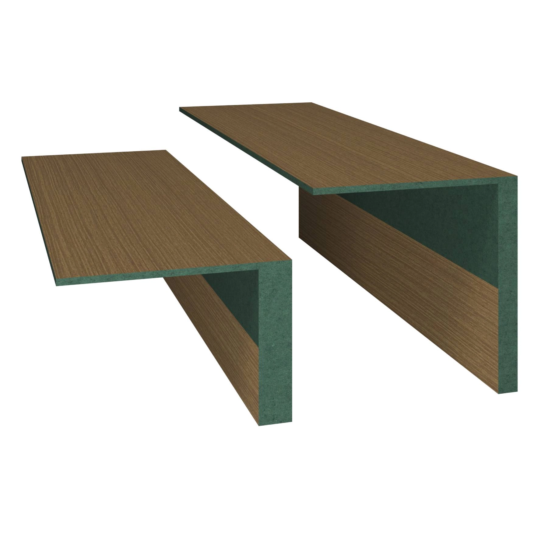 Kit Guarnição MDF Revestido Moccaccino 1 Lado 210x7cm Concrem Wood