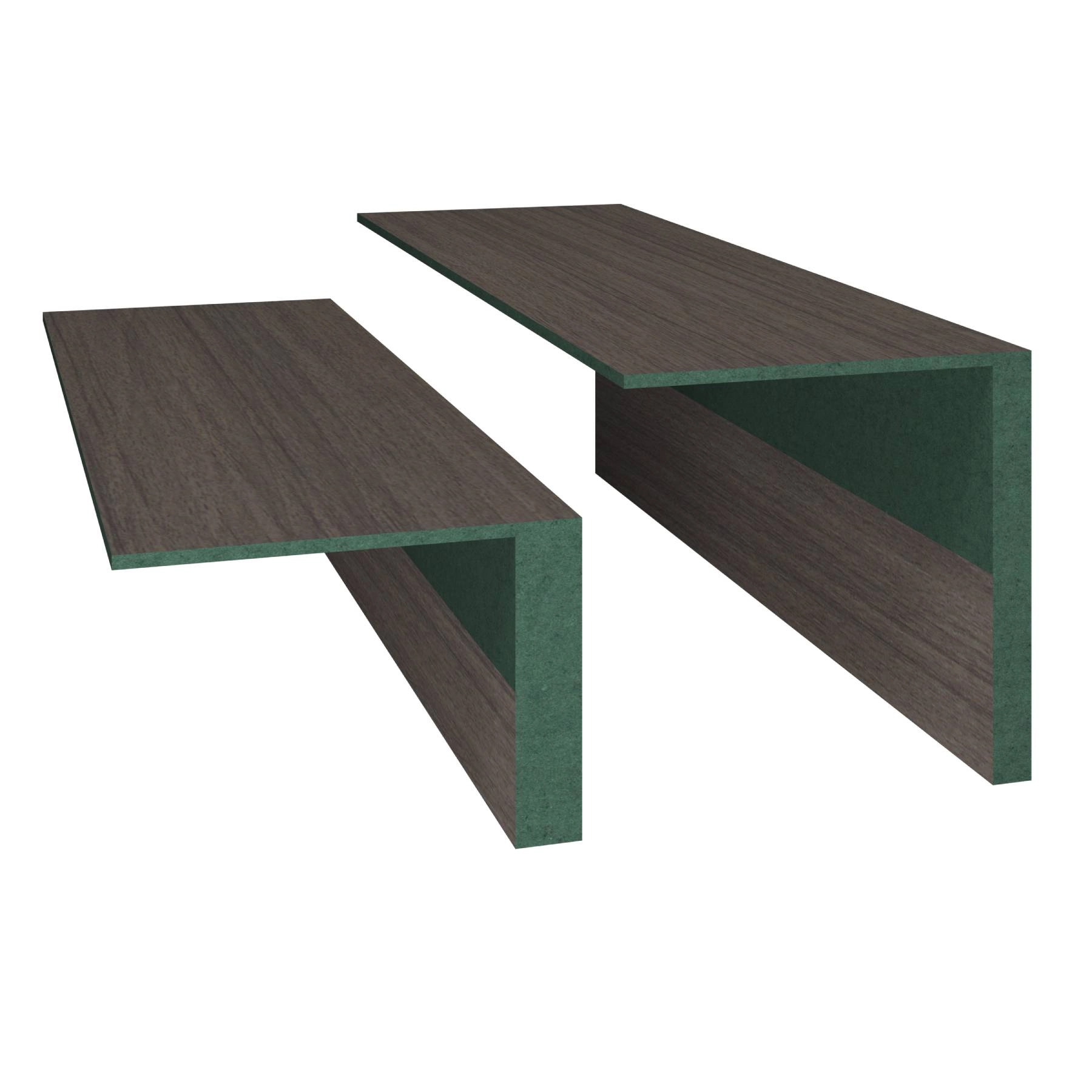 Kit Guarnição MDF Revestido Carvalho 1 Lado 210x7cm Concrem Wood