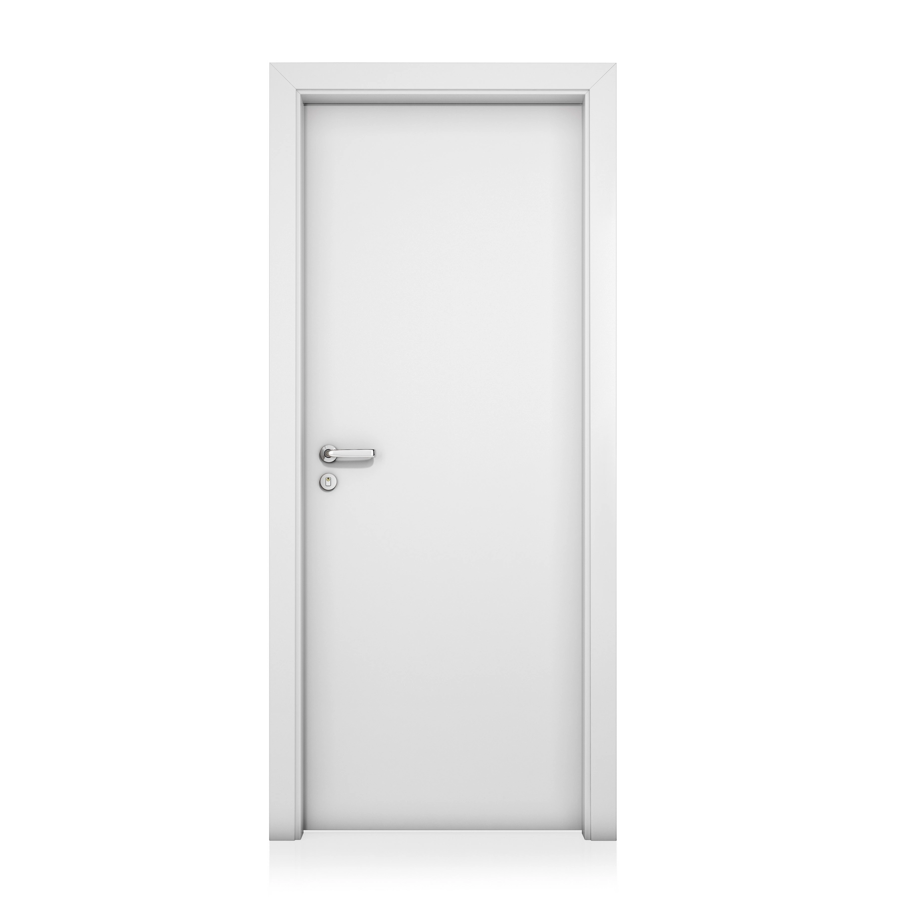 Kit Porta Lisa Madeira de Giro Direito|Esquerdo Branco 210x90cm Colméia com Batente Regulável 7,5 a 16cm Elo Concrem
