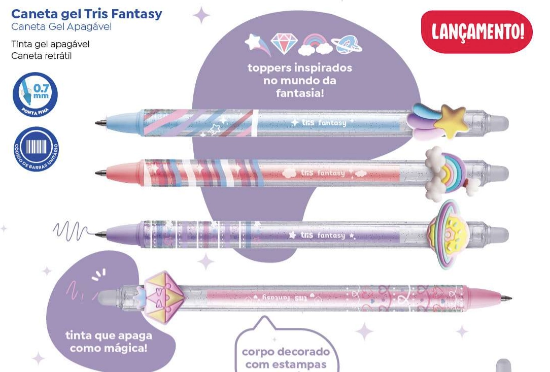 Caneta Em Gel Apg Holic Fantasy Tris