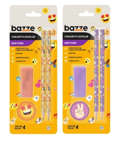 Kit Escolar Bazze Emotion Cart 4pcs 904362