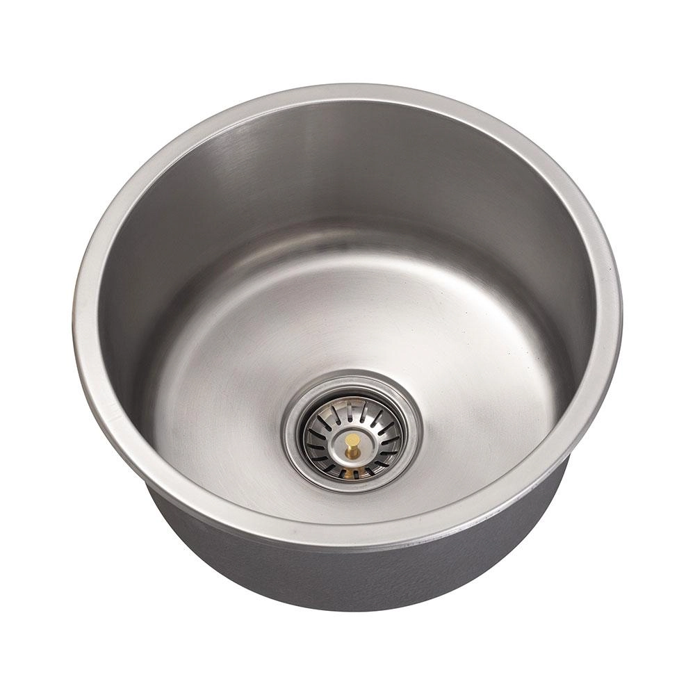 Cuba Para Cozinha Redonda Aço Inox 201 Tamoios 40 Cm Pingoo.casa - Prata