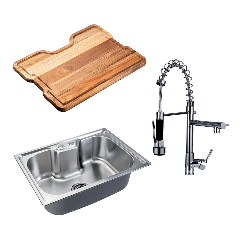 Kit Cuba Para Cozinha E Tábua De Apoio Nawá + Misturador Munim Pingoo.casa