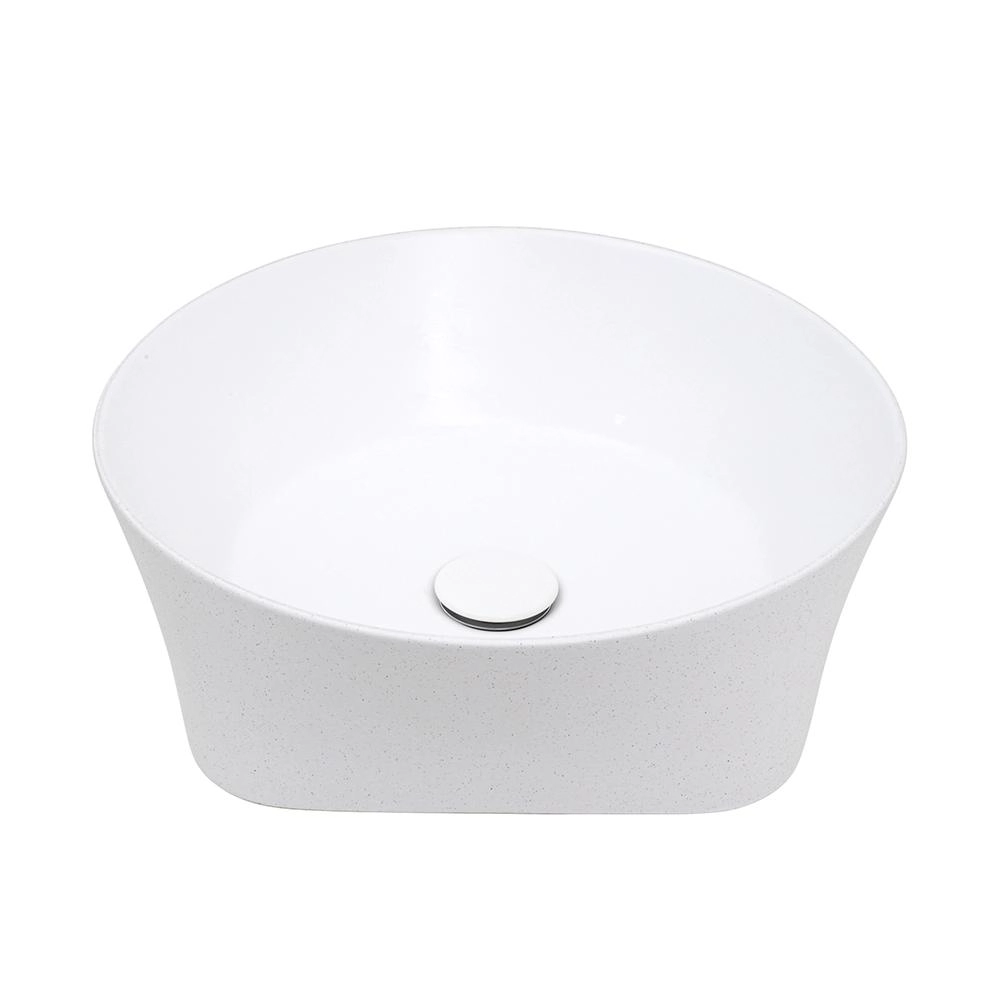 Cuba De Apoio Para Banheiro Oval Louça Cerâmica Urban Pingoo.casa - Branco