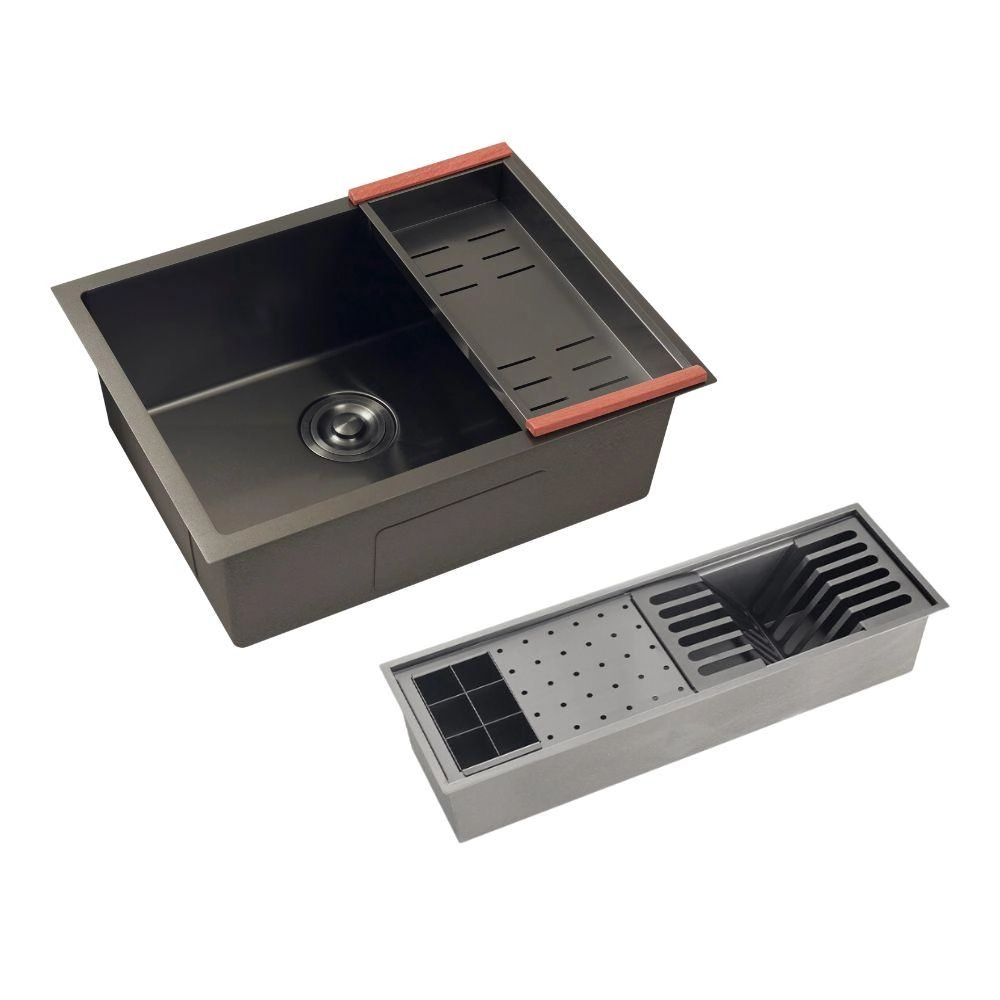 Cuba Gourmet Terena 58x45cm E Calha Waiana Embutida 60x19cm Aço Inox 304
