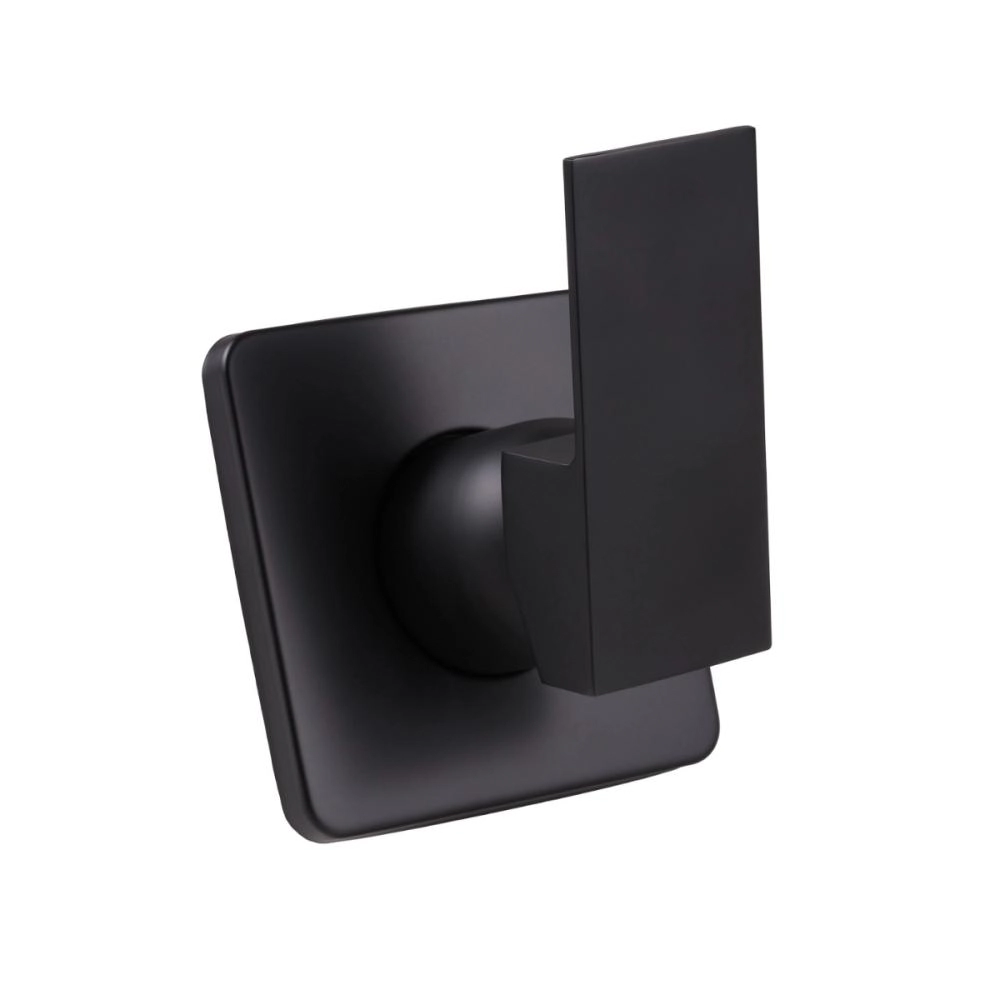 Acabamento De Misturador Monocomando Quadrado Para Banheiro Oiapoque - Pingoo.casa - Preto