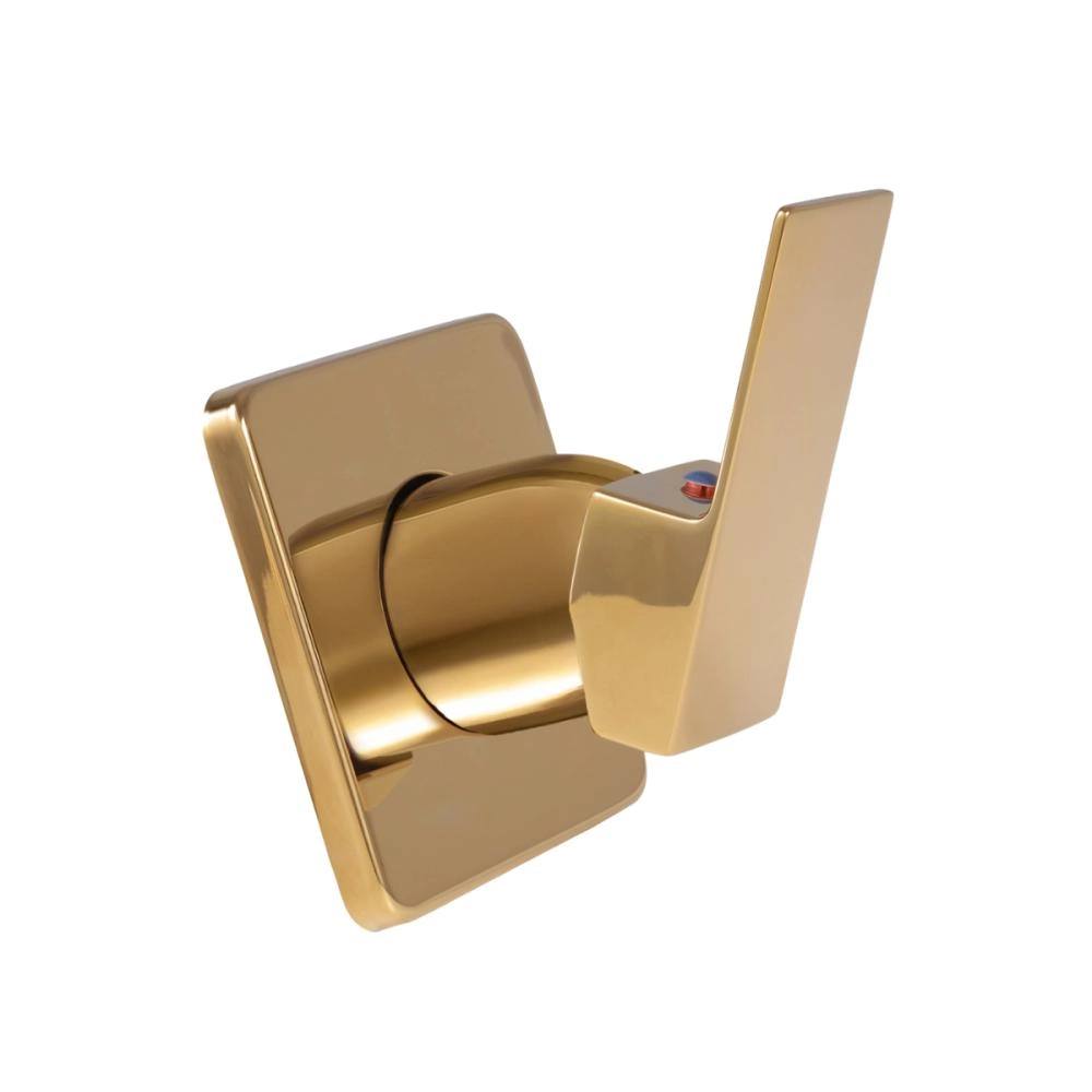 Acabamento De Misturador Monocomando Quadrado Para Banheiro Oiapoque Pingoo.casa - Dourado