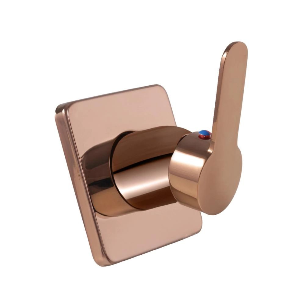 Acabamento De Misturador Monocomando Redondo Guaporé Pingoo.casa - Dourado Rose