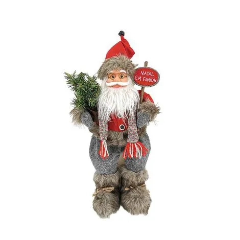 Papai Noel Pe Vm Cz 45cm Pn1177 Tok Da Casa
