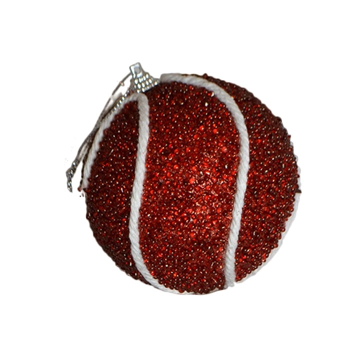 Bolas Natal Vermelha Branca 8cm 3un Bd2154 Tok Da Casa