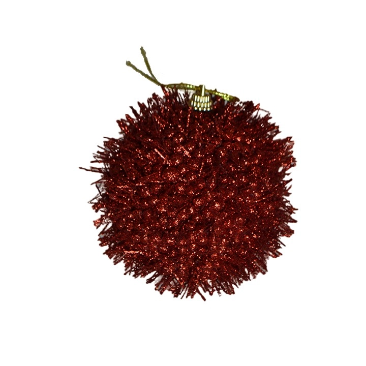 Bolas Natal Vermelha 8cm 3un Bd2194 Tok Da Casa