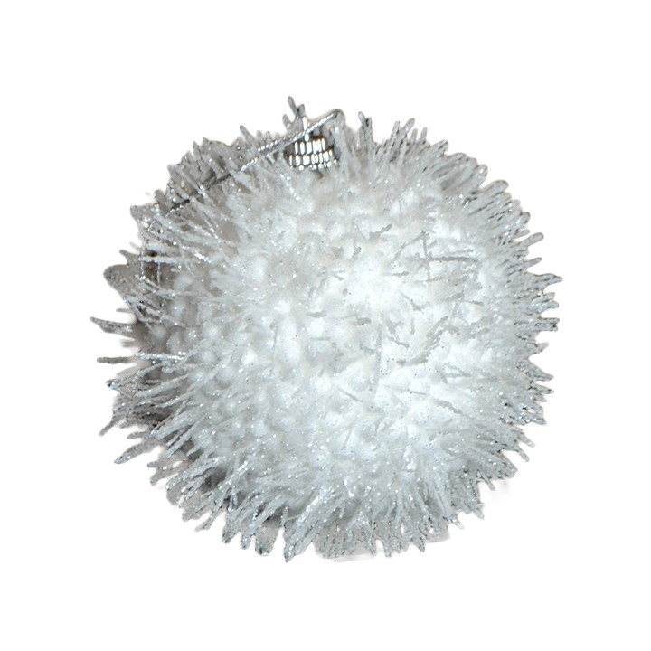 Bolas Natal Branca 8cm 3un Bd2257 Tok Da Casa