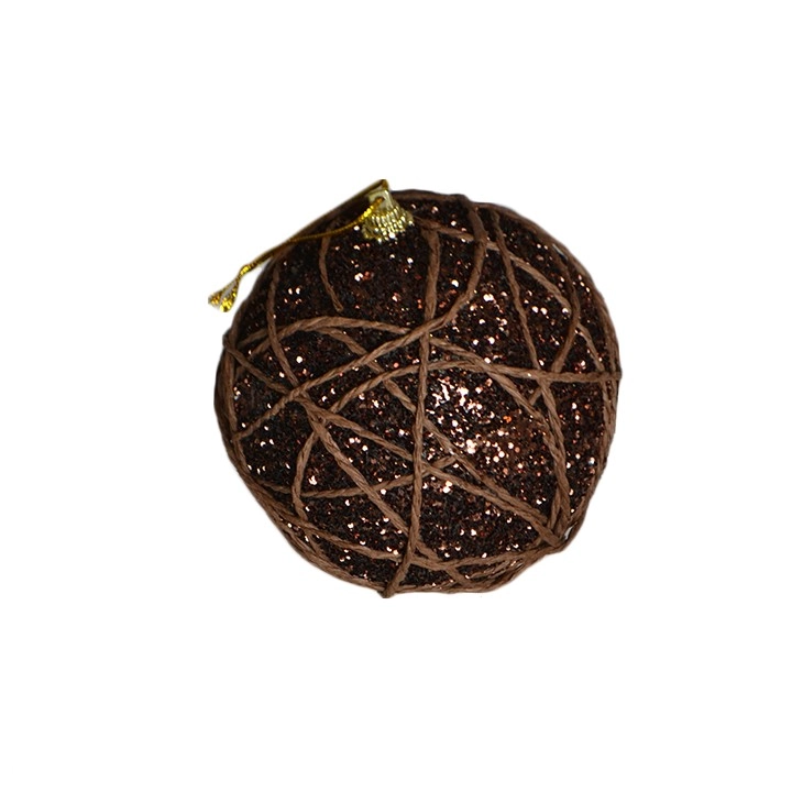 Bolas Natal Marrom 10cm 3un Bd2300 Tok Da Casa