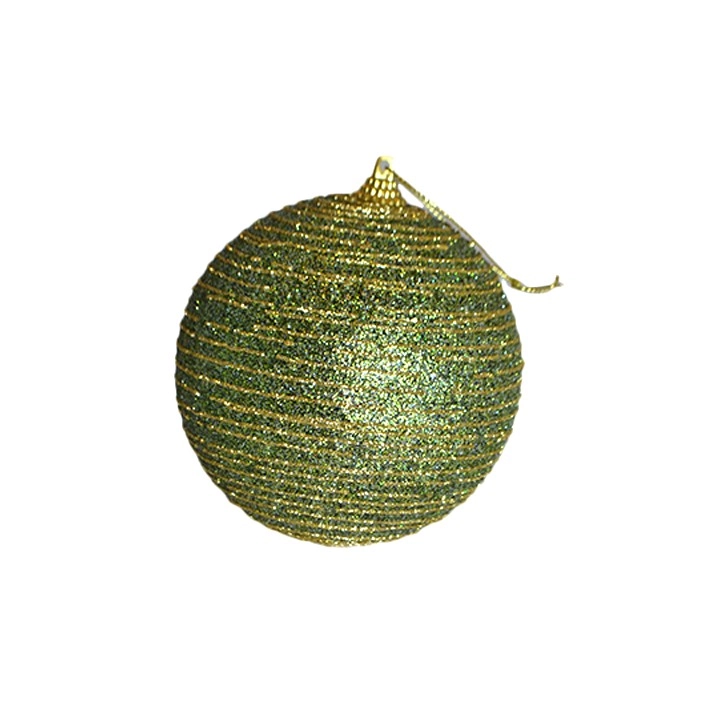 Bola Natal Verde 10cm 3un Bd2377 Tok Da Casa
