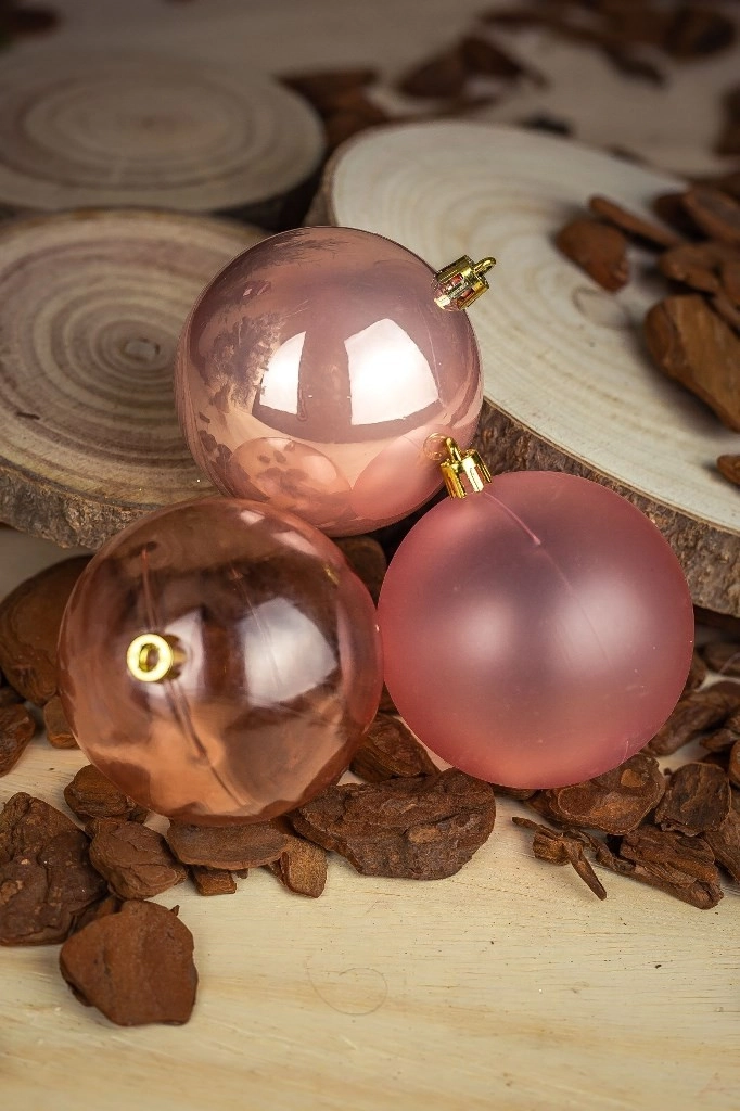 Bola Mista Rosa 8cm 6un Bm458 Rs Tok Da Casa
